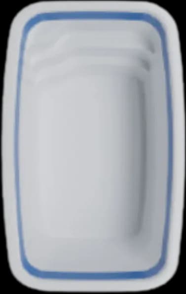 Desenho de fábrica da piscina Kayoa 4 / Sape 4, vista de cima